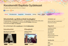 Kecskeméti Baptista Gyülekezet - képernyőkép