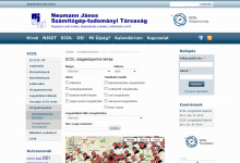 Neumann János Számítógép-tudományi Társaság képernyőkép