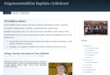 Szigetszentmiklósi Baptista Gyülekezet - képernyőkép